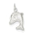 Sterling Silver 3-D Dolphin Charm hide-image