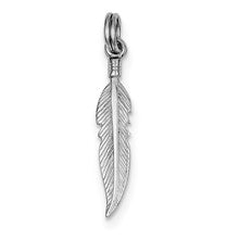 Sterling Silver Polished Feather Charm hide-image