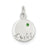 Emerald Stone Lucky Charm in Sterling Silver