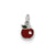 Enameled Apple Charm in Sterling Silver