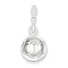 Sterling Silver Soccer Ball Charm hide-image