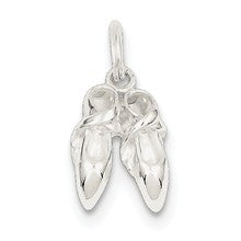 Sterling Silver Polished Ballerina Slipper Charm hide-image