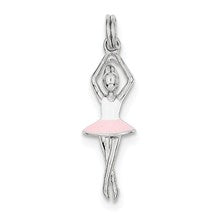 Sterling Silver Enamel Ballerina Charm hide-image