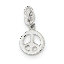 Sterling Silver Polished Peace Charm hide-image