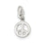 Polished Peace Charm in Sterling Silver