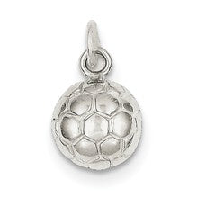 Sterling Silver Soccer Ball Charm hide-image