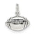 Sterling Silver Antiqued Football Charm hide-image