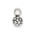 Antiqued Soccer Ball Charm in Sterling Silver