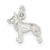 Sterling Silver Polished Wolf Charm hide-image