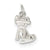 Sterling Silver Doggie w/Bone Charm hide-image