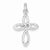 Sterling Silver Rhodium Plated Cross pendant, Pendants for Necklace