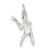 Sterling Silver Baseball Batter Charm hide-image