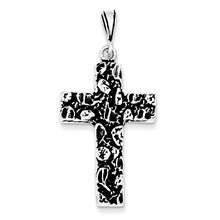 Sterling Silver Antiqued Cross Charm hide-image