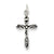 Antiqued Crucifix Charm in Sterling Silver