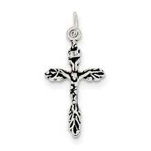 Sterling Silver Antiqued Crucifix Charm hide-image