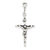 Antiqued Crucifix Charm in Sterling Silver