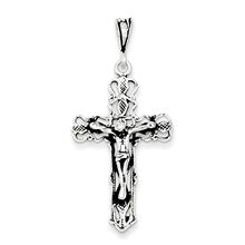 Sterling Silver Antiqued Crucifix Charm hide-image