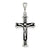 Antiqued Crucifix Charm in Sterling Silver