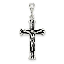 Sterling Silver Antiqued Crucifix Charm hide-image