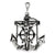 Sterling Silver Antiqued Mariner Crucifix Charm hide-image