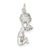 Sterling Silver Cheerleader Charm hide-image