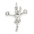 Sterling Silver Cheerleader Charm hide-image