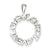 Sterling Silver CZ Love Circle Charm hide-image