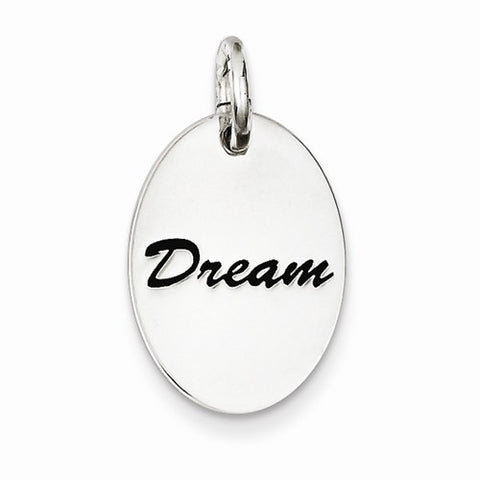 Sterling Silver Polished Enamel Dream Pendant, Pendants for Necklace