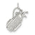 Golf Bag Charm in Sterling Silver