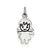 Enameled Girl Charm in Sterling Silver