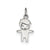 Enameled Boy Charm in Sterling Silver