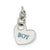 Sterling Silver Polished Enamel Boy Charm hide-image