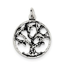 Sterling Silver Antiqued Tree Charm hide-image