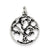 Antiqued Tree Charm in Sterling Silver