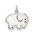 Sterling Silver Enameled Elephant Charm hide-image