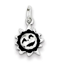 Sterling Silver Antiqued Sun Charm hide-image