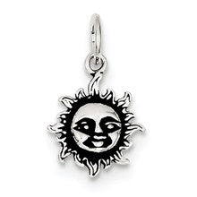 Sterling Silver Antiqued Sun Charm hide-image