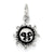 Sterling Silver Antiqued Sun Charm hide-image