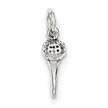 Sterling Silver Golf Ball And Tee Charm hide-image