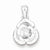 Sterling Silver Rose Pendant, Charm