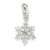 Polished Snowflake Charm in Sterling Silver