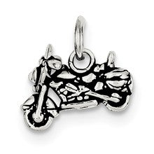 Sterling Silver Antiqued Motorcycle Charm hide-image