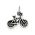 Antiqued Bicycle Charm in Sterling Silver