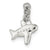 Sterling Silver Polished Airplane Charm hide-image