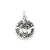 Antiqued South Carolina Charm in Sterling Silver