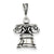 Antiqued Bell Charm in Sterling Silver