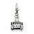 Sterling Silver Antiqued Gondola Charm hide-image