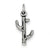 Sterling Silver Antiqued Cactus Charm hide-image