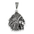 Antiqued Indian Man Charm in Sterling Silver