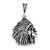 Sterling Silver Antiqued Indian Man Charm hide-image